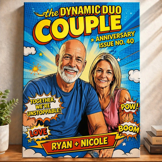 The DYNAMIC DUO COUPLE | Custom Couple Portrait