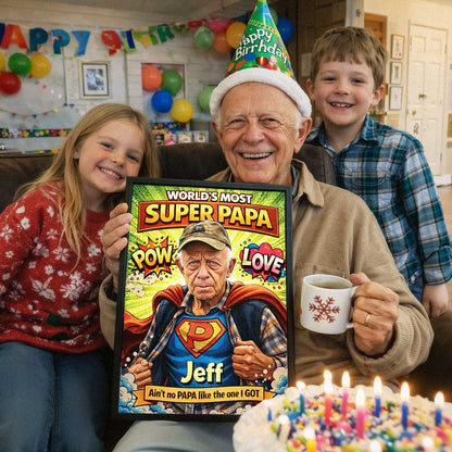 World's Most Super PAPA | Custom Portrait