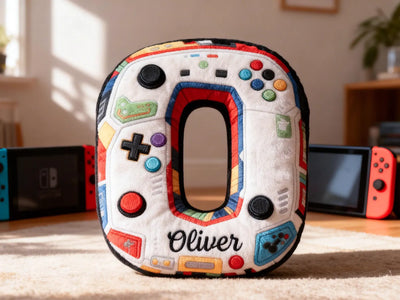 Custom Name Gaming Letter Plush Pillow