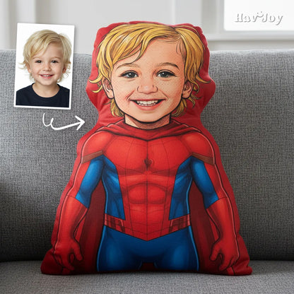 Comic Theme Handcrafted Portrait Plush Velvet Pillow