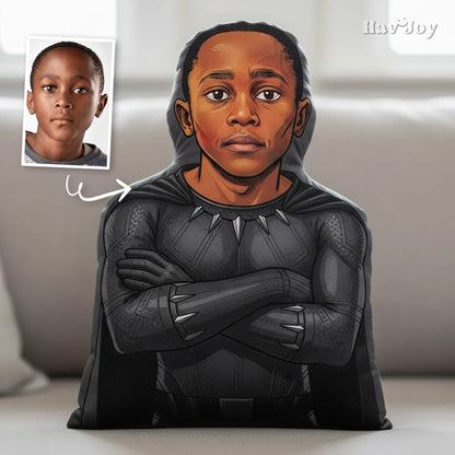 Comic Theme Handcrafted Portrait Plush Velvet Pillow