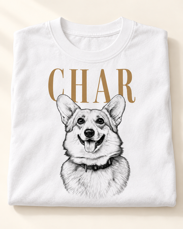 Custom Pet Photo Pet Portrait Tshirt