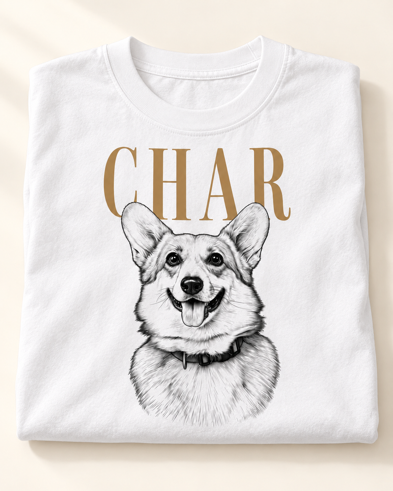 Custom Pet Photo Pet Portrait Tshirt