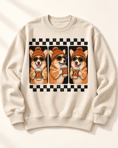 Pumpkin Spice Pet — Sand Sweatshirt | Light youth studio ee5b2a3debea