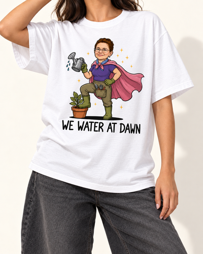 We Water At Dawn — White T-shirt | Light youth studio d118f3ee322c
