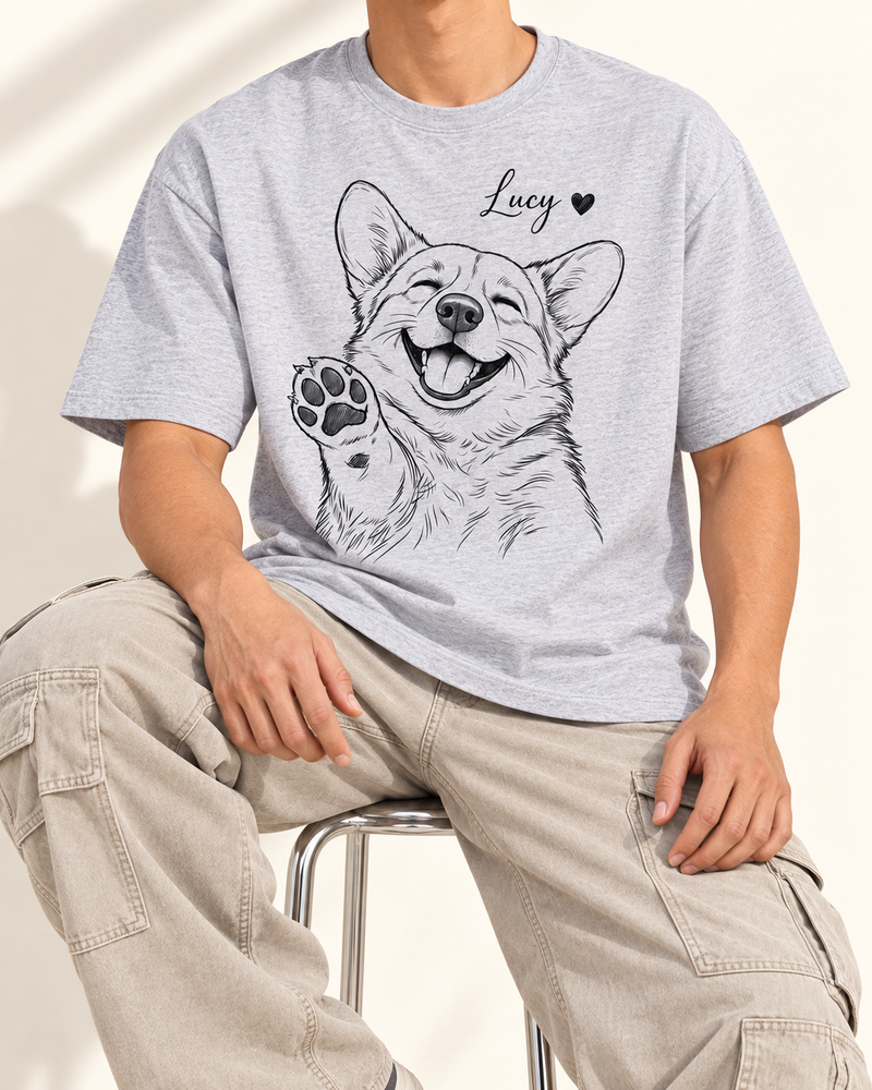 Hand Drawing Pet T-shirt