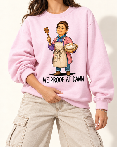 We Proof at Dawn — Light Pink Sweatshirt | Light youth studio 09572b5a28fb