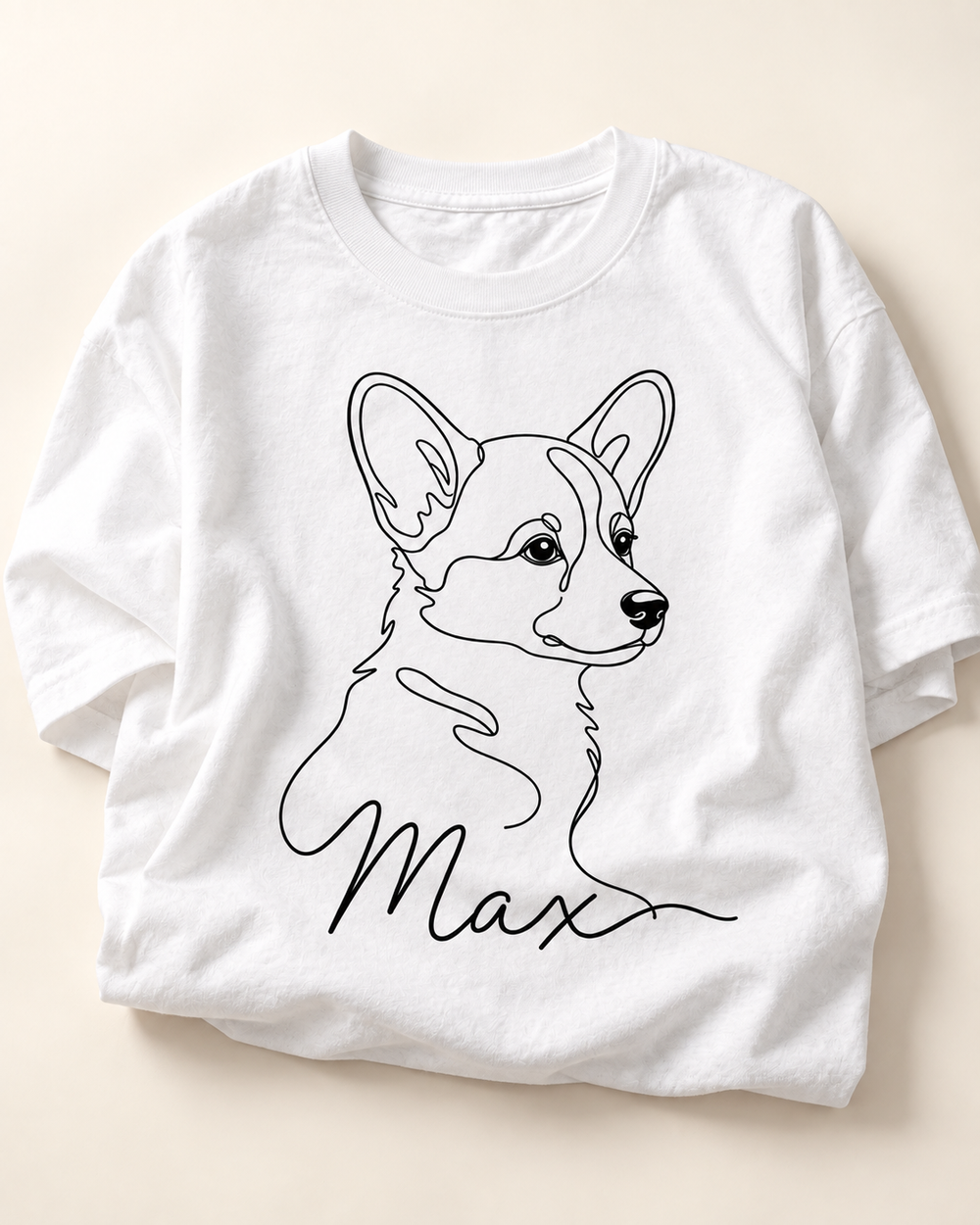 Sign Hand Drawing — White T-shirt | Light youth studio 8893082b6439