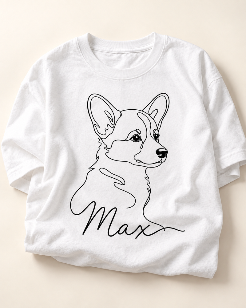 Sign Hand Drawing | Custom Pet T-shirt