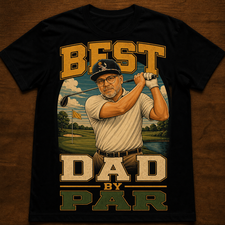 Best Dad By Par | Custom T-shirt