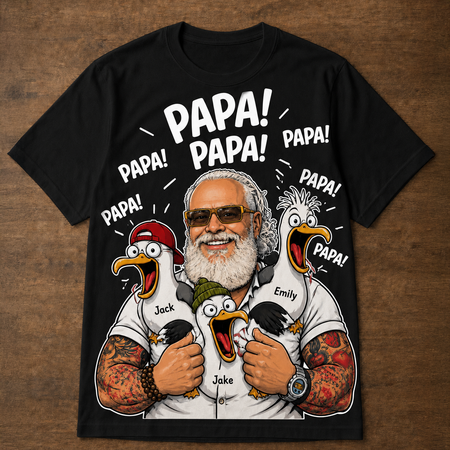 Loud Seagull | Custom black T-shirt