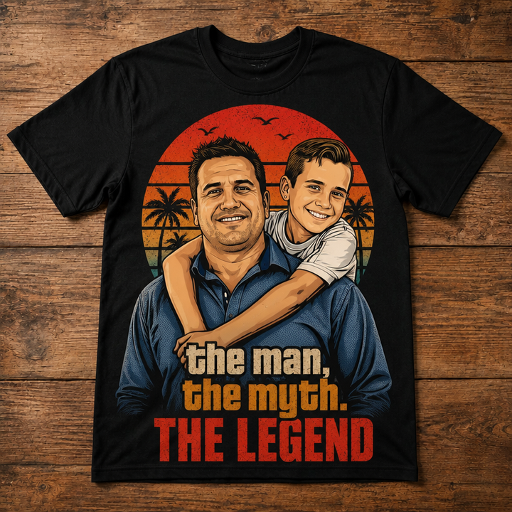 Retro the man, the myth. THE LEGEND | Custom T-shirt