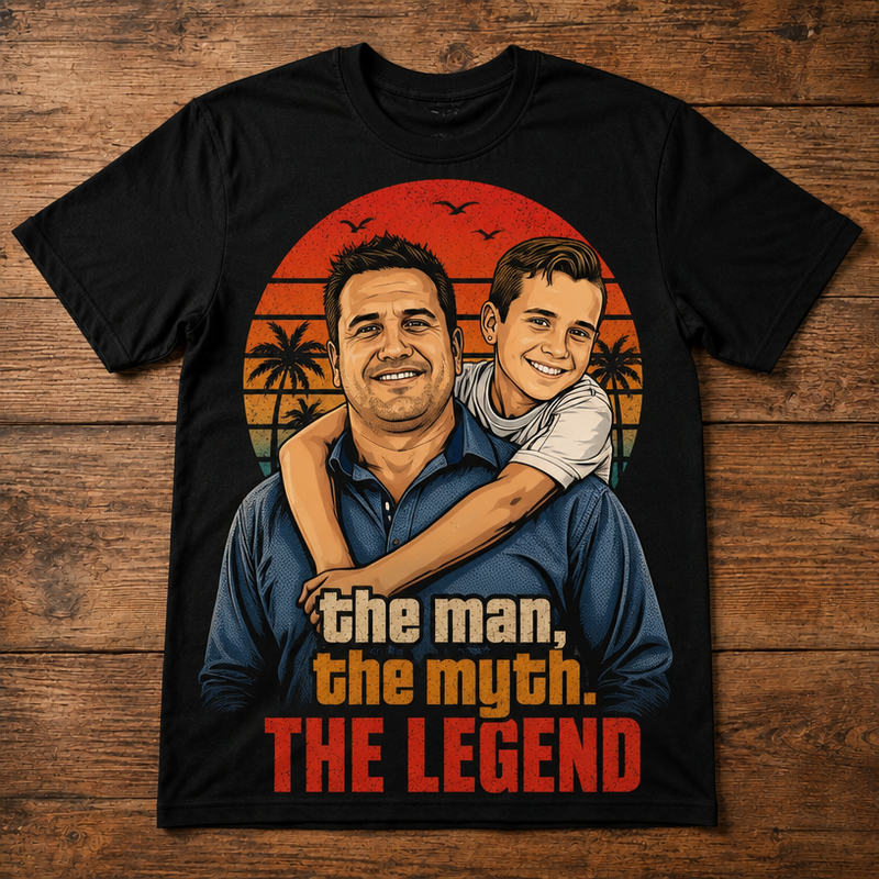 Retro the man, the myth. THE LEGEND | Custom T-shirt