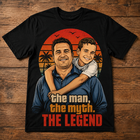 Retro the man, the myth. THE LEGEND | Custom T-shirt