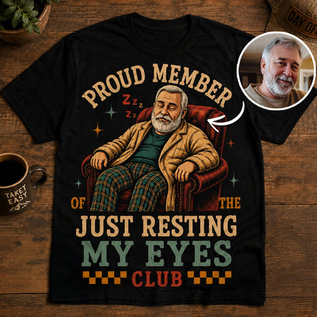 Resting Eyes Club | Custom T-shirt