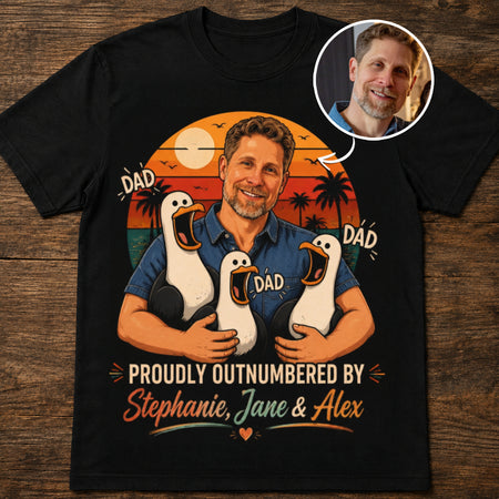 Proudly Outnumbered By | Custom T-shirt