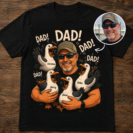 Dad Seagull Chaos | Custom T-shirt