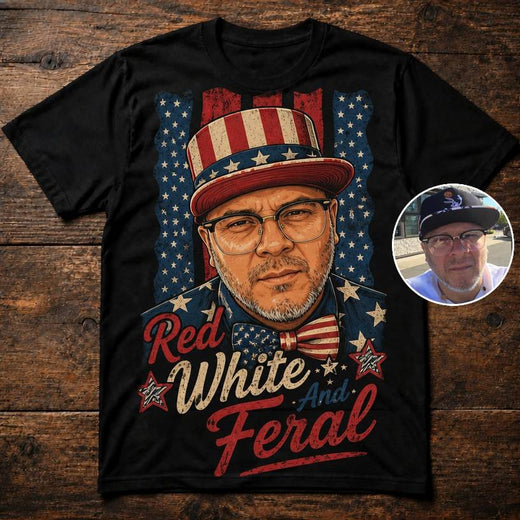 Red, White and Feral | Custom T-shirt