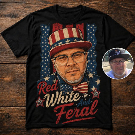 Red, White and Feral | Custom T-shirt