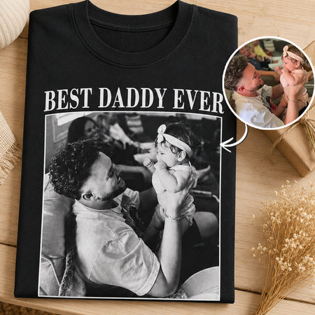 Black & White Portrait Daddy | Custom T-shirt