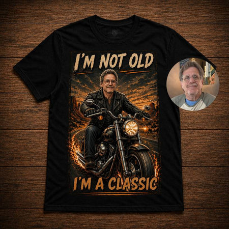 Funny Biker Dad Custom T-shirt