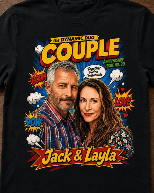 Dynamic Duo Couple- Custom T-shirt