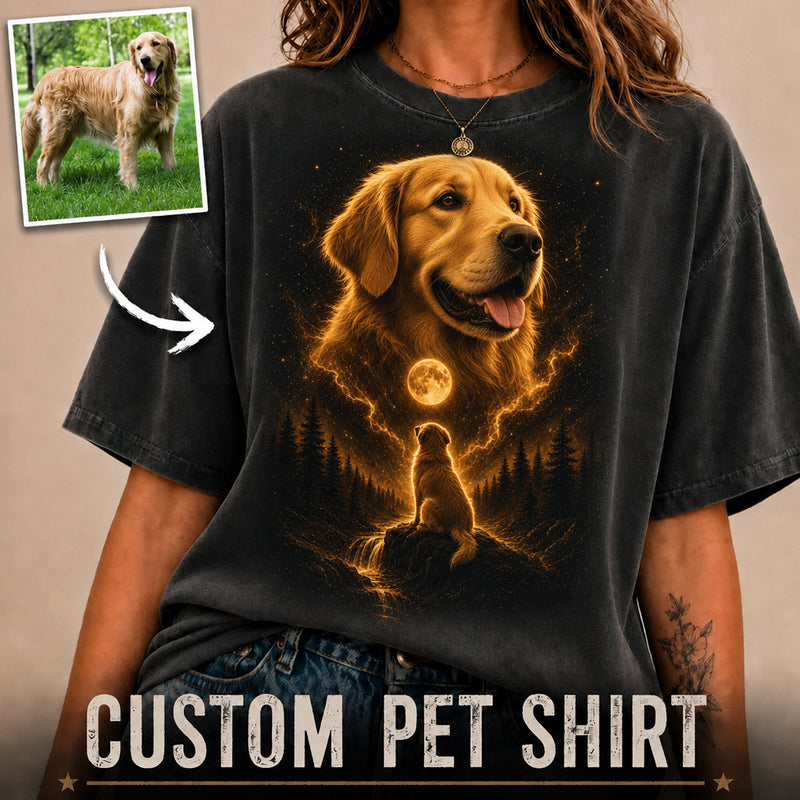 Moon art | Custom Pet Tshirt