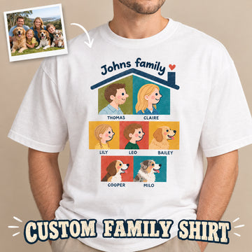Family Custome Minimalist Tshirt