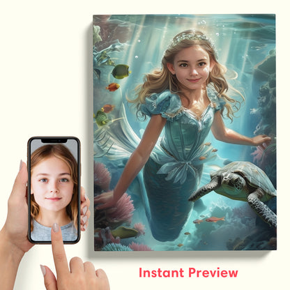 Mermaid in the Coral Garden