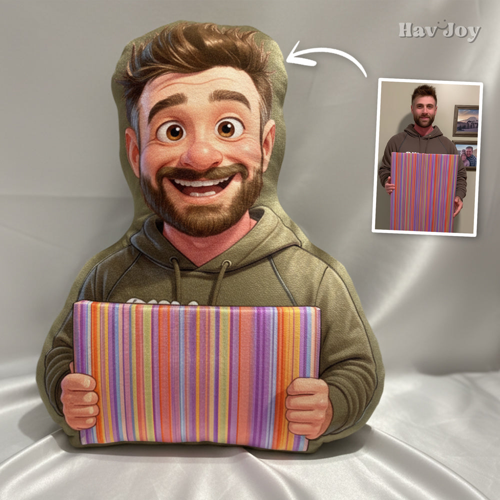 JoyToon Handcrafted Portrait Crystal Velvet Pillow