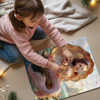 Personalized Mermaid Portrait PUZZLE for Girls – Multiple Designs