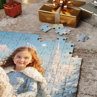 Personalized Unicorn Princess Portrait PUZZLE for Girls  - Multiple Designs