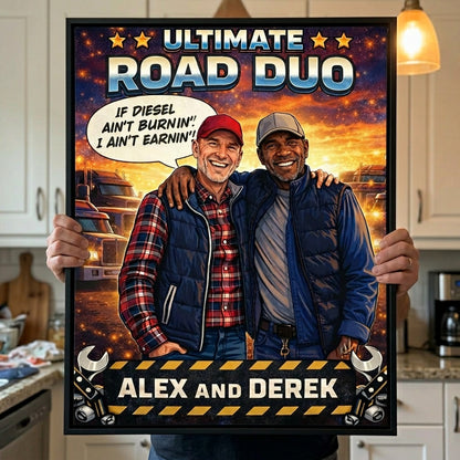 Ultimate Road Duo | Custom Couple Portrait