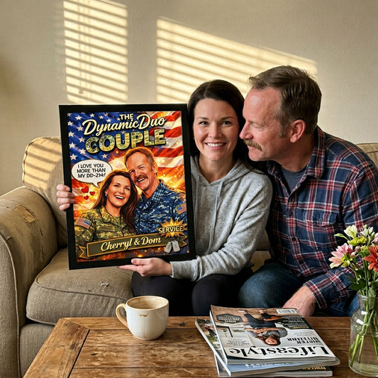 Honor & Love: Dynamic Duo | Custom Couple Portrait