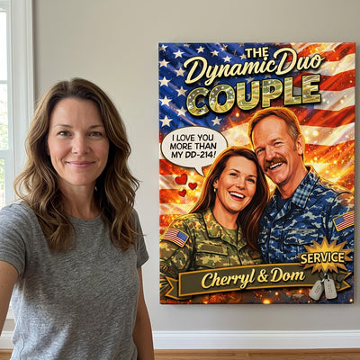 Honor & Love: Dynamic Duo | Custom Couple Portrait