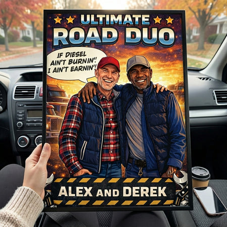 Ultimate Road Duo | Custom Couple Portrait