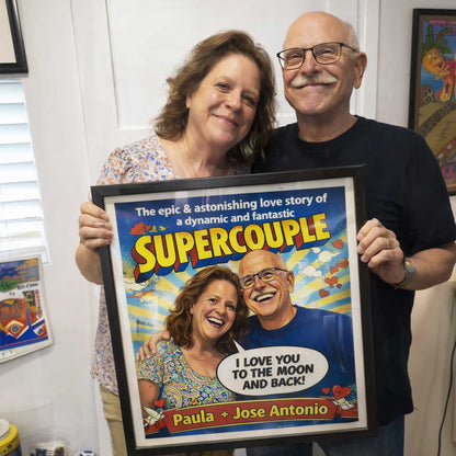 Love Story of SUPERCOUPLE | Custom Couple Portrait