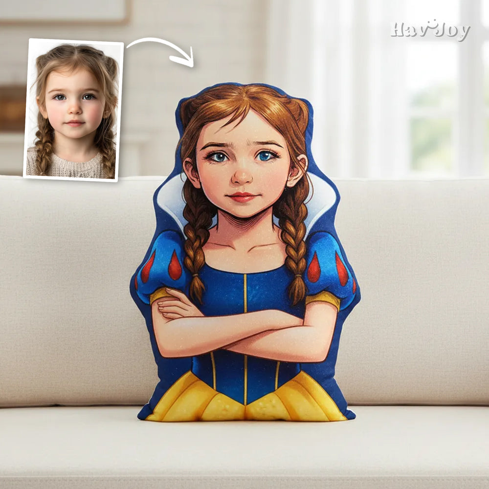 Comic Theme Handcrafted Portrait Plush Velvet Pillow