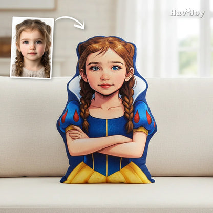 Comic Theme Handcrafted Portrait Plush Velvet Pillow