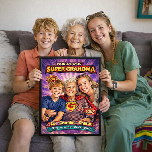 World's Most Super GRANDMA | Custom Portrait