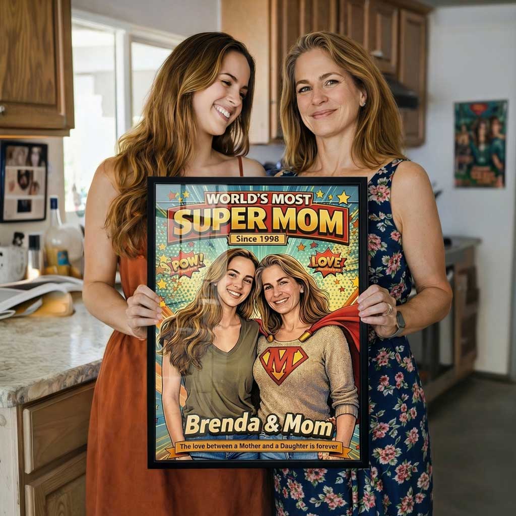 World's Most Super MOM | Custom Portrait