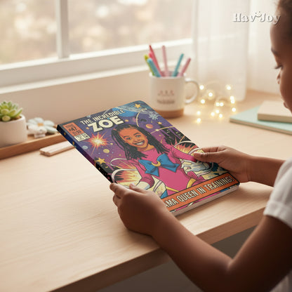 Comic Theme Handcrafted Portrait Notebook