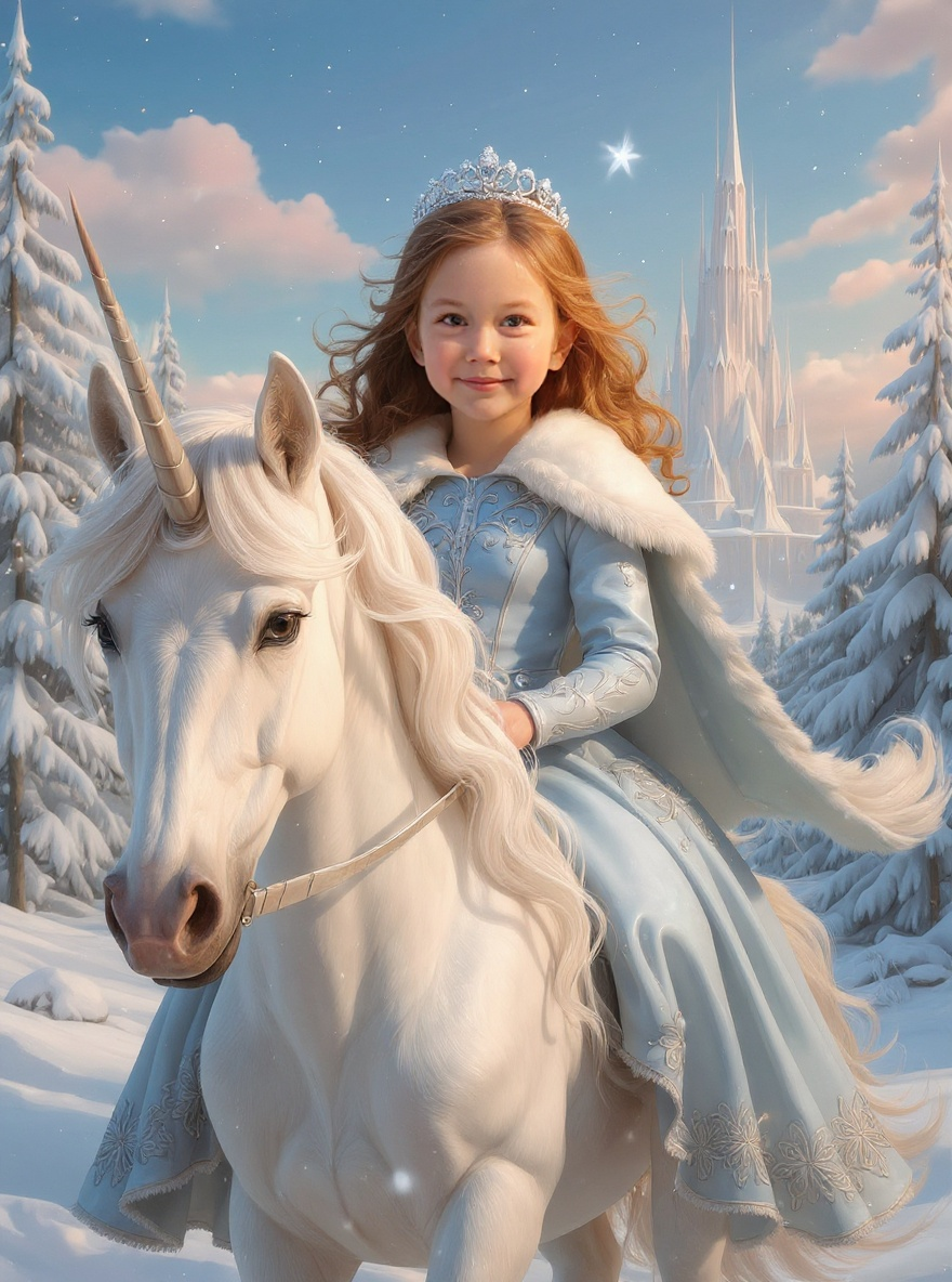 Personalized Unicorn Princess Portrait PUZZLE for Girls  - Multiple Designs