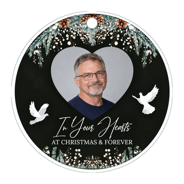 Personalized Memorial Faceted Crystal Ornament