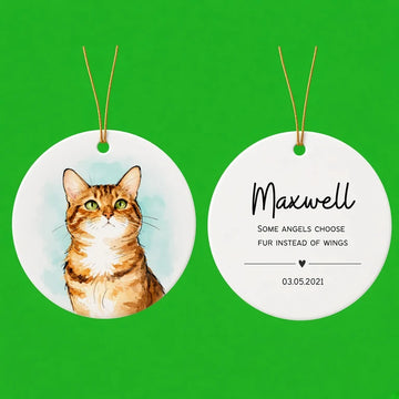 Personalized Pet Watercolor Ornament