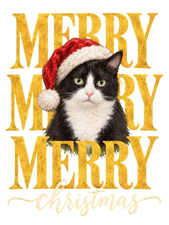 Personalized Merry Merry Christmas Pet Portrait Shirt