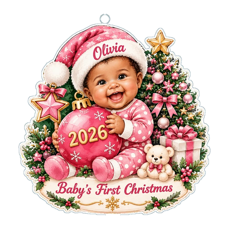 Personalized New Baby Holiday Keepsake Gift