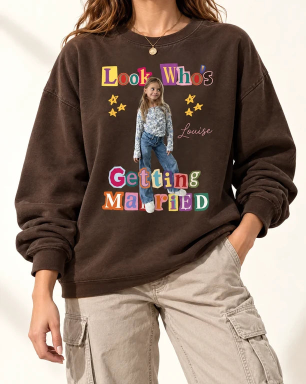 Look Who’s Getting Married Custom Childhood Photo Tee