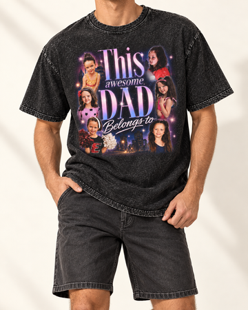 Awesome Dad | Custom Washed T-shirt