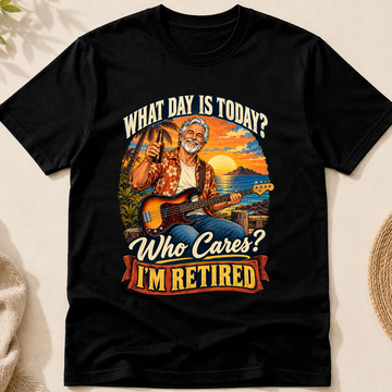 Who Cares Im Retired Custom Portrait Tshirt